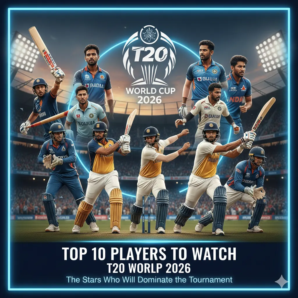 Top 10 Players to Watch in Men’s T20 World Cup 2026