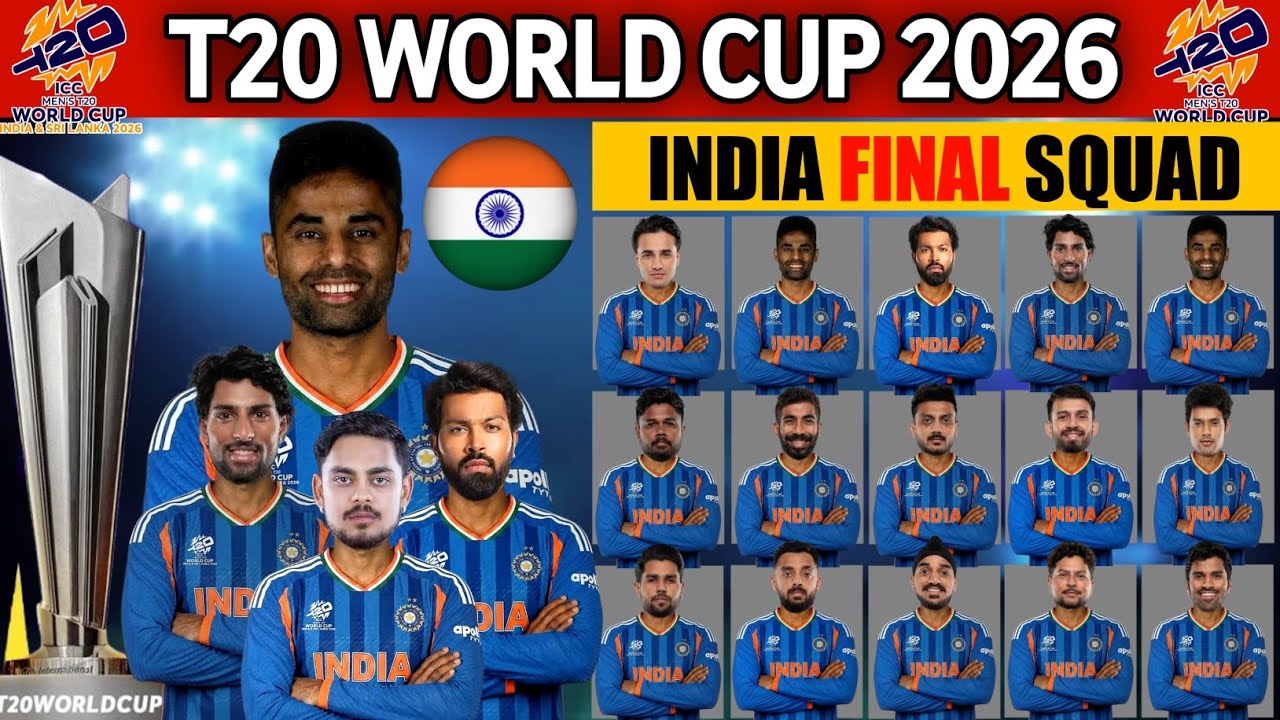 India’s Squad for Men’s T20 Cricket World Cup: Complete Player Analysis, Roles & Match-Winning Strengths