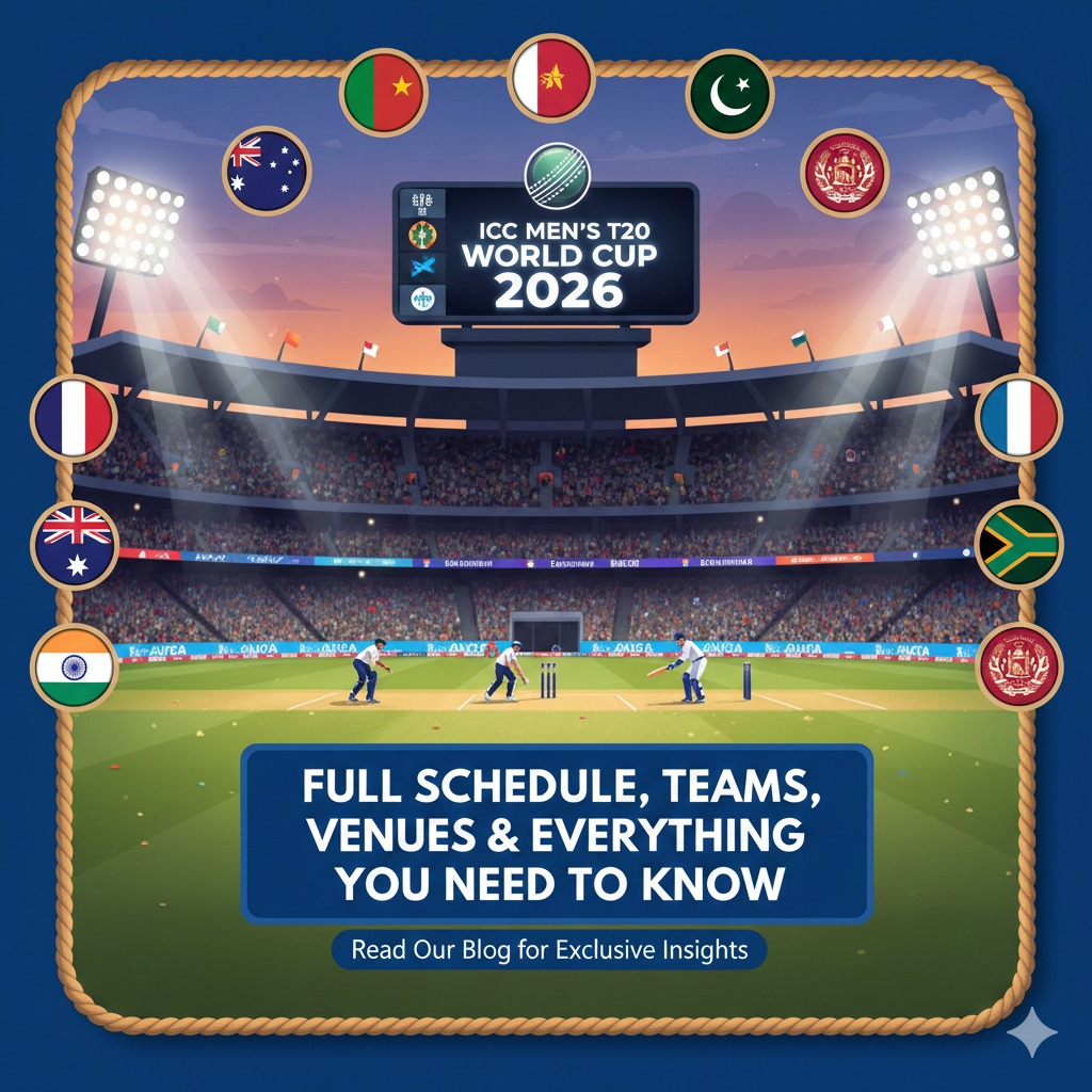 Men’s T20 Cricket World Cup 2026: Full Schedule, Teams, Venues & Everything You Need to Know