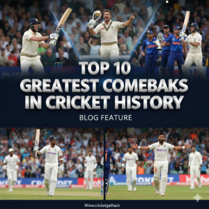 Top 10 Greatest Comeback Matches in Cricket History